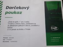 Súťaž o darčekový poukaz 2 x 9 golfových jamiek