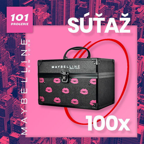 Súťaž s Maybelline o 100x kozmetický kufrík