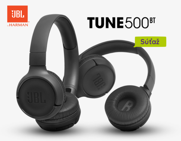 Vyhrajte bezdrôtové slúchadlá JBL TUNE 500BT