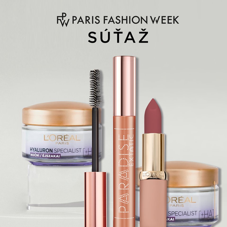 Súťaž o 12 balíčkov kozmetiky od L´Oréal Paris, každý v hodnote 40 €