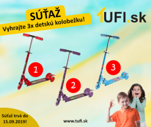 Vyhrajte 3x detskú kolobežku