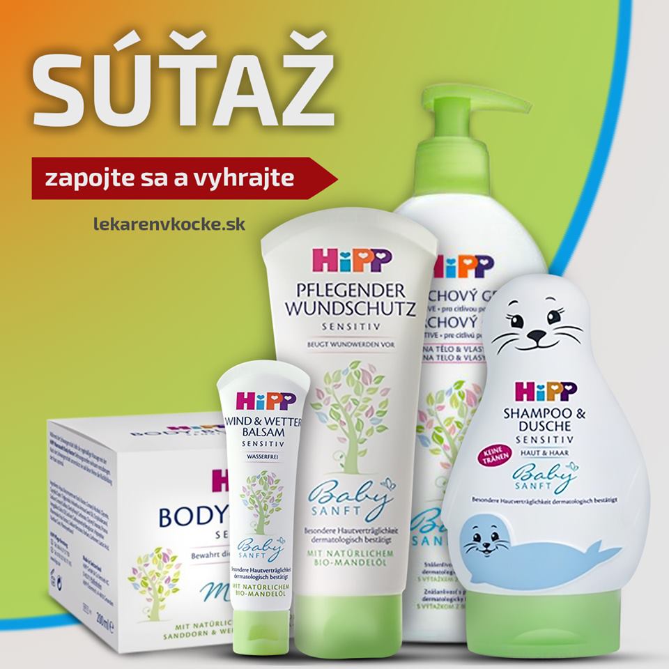 Súťaž o kozmetický balíček produktov HIPP