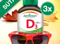 Súťaž o 3x Jamieson Vitamín D3 1000 IU