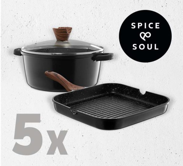 Súťaž o 5 x grilovaciu panvicu a hrniec značky Spice & Soul®