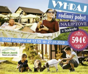 Veľká rodinná súťaž o pobyt na Halloween v hodnote 594 €