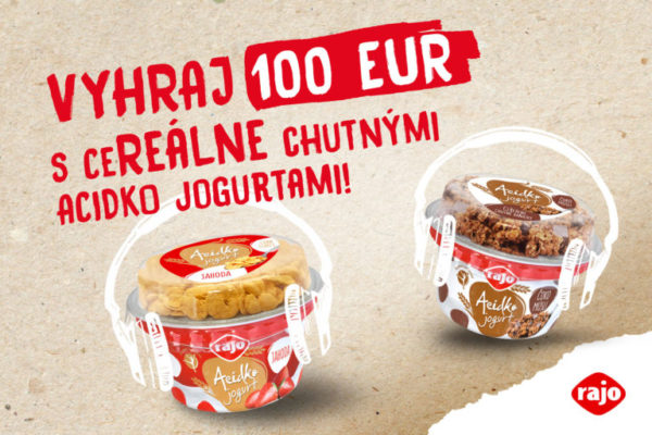 Vyhraj 100 EUR s ceREÁLNE chutnými Acidko jogurtami