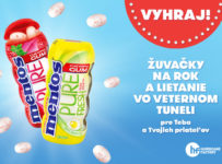 Vyhraj Mentos žuvačky na celý rok a let vo veternom tuneli Hurricane Factory pre 2 osoby!