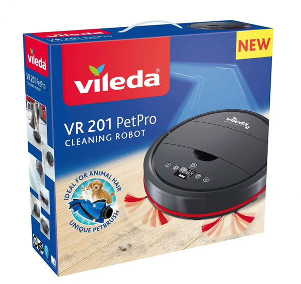 Vyhraj robotický vysávač Vileda VR201