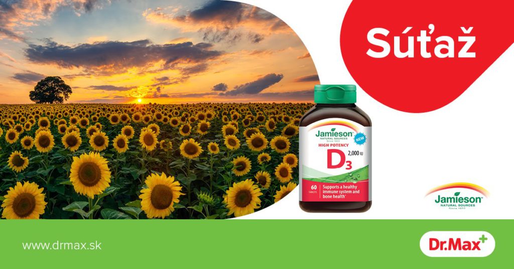 Súťaž o 3x Jamieson vitamín D3