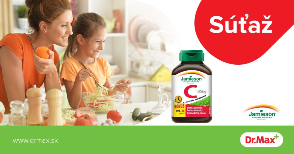 Súťaž o 3x vitamín C TR od značky Jamieson