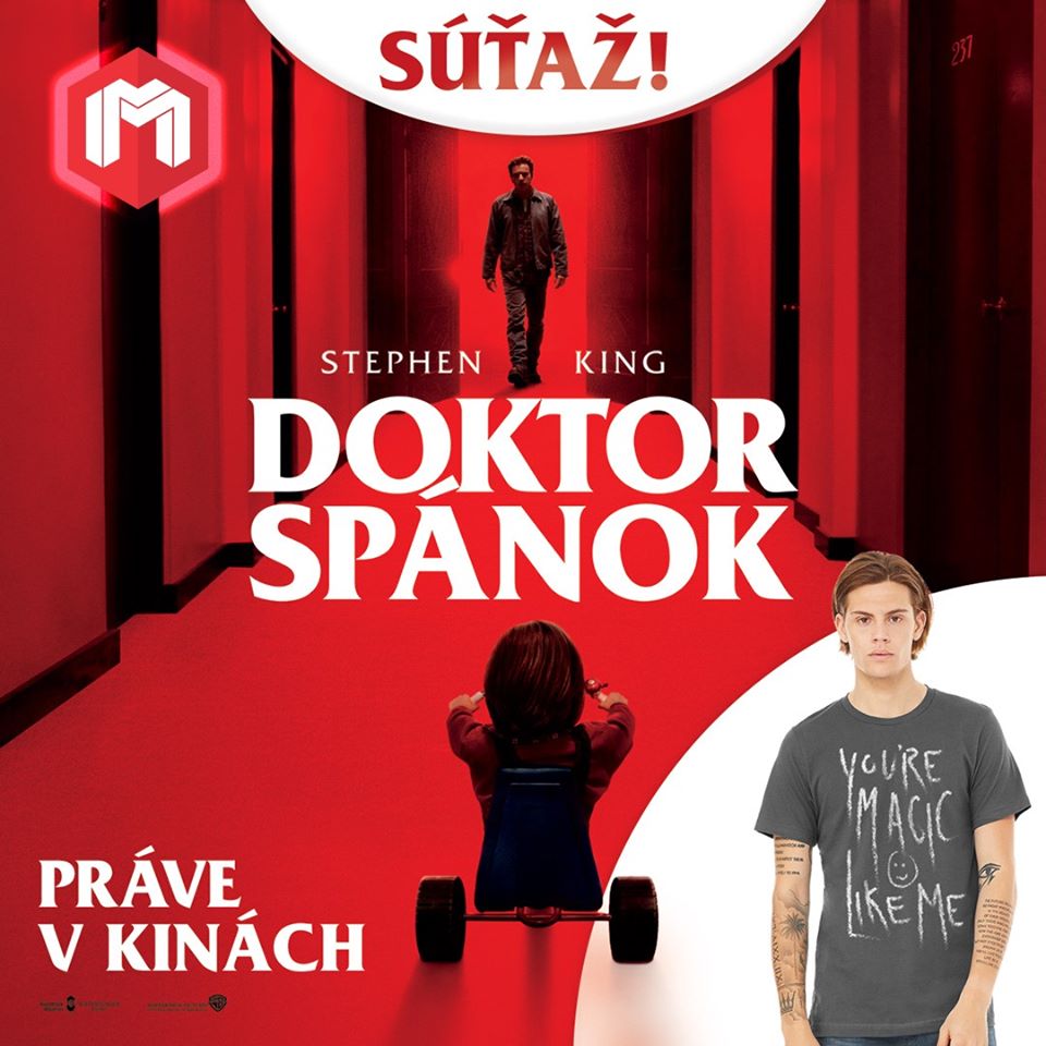 Súťaž o pánske tričko s motívom filmu Doktor Spánok