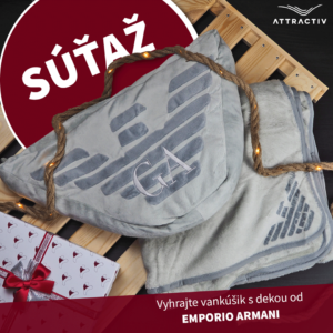 Súťaž o set vankúša a deky Emporio Armani