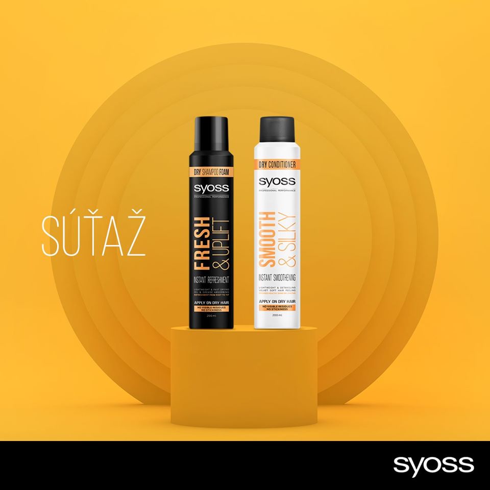 Súťaž o suchú šampónovú penu a suchý kondicionér Syoss