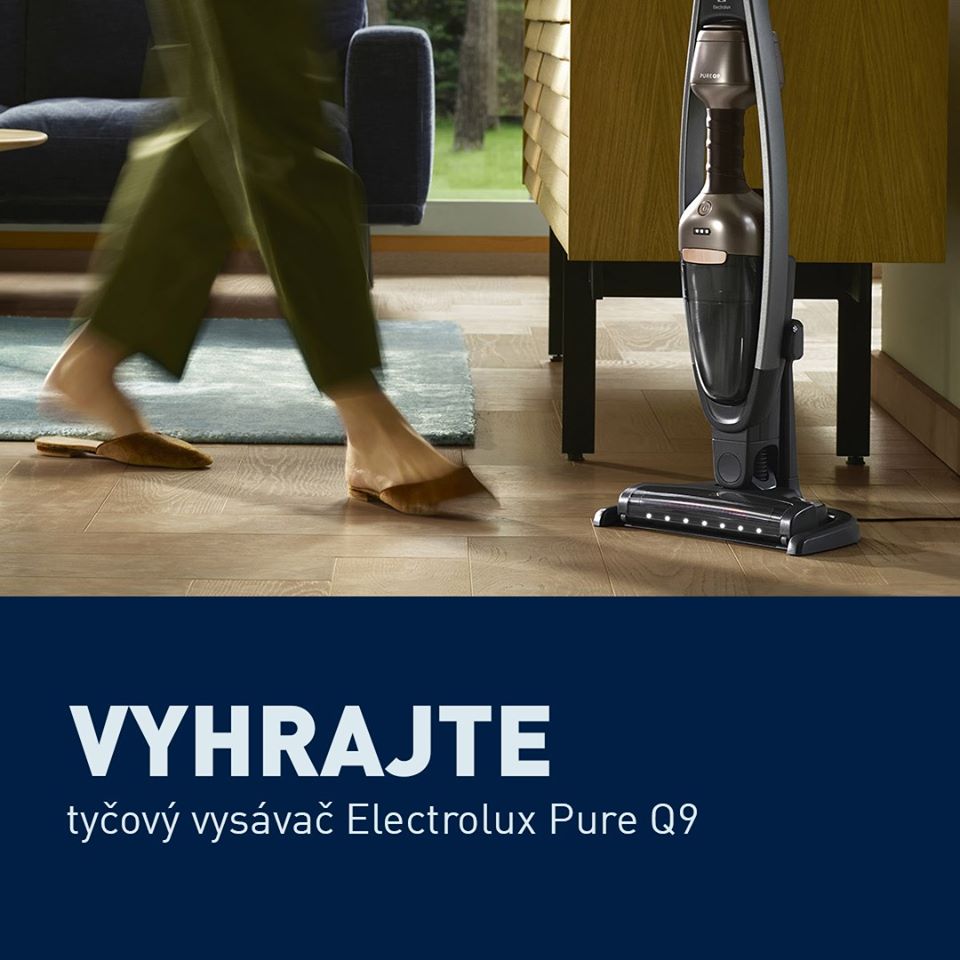 Súťaž o tichý tyčový vysávač Electrolux Pure Q9