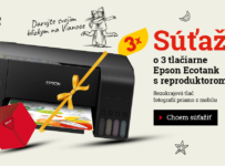 Súťaž o 3 tlačiarne značky Epson