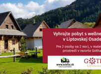 Vyhrajte pobyt pre 2 osoby v rezorte Gothal v Liptovskej Osade