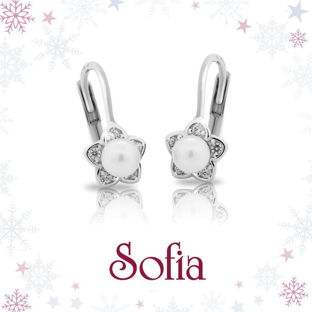 Súťaž o strieborné detské náušničky značky CUTIE ozdobené Swarovski perlou