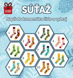Veľká vianočná súťaž Dedoles - ponožky