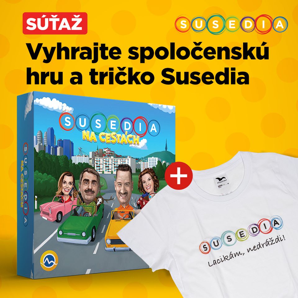 Vianočná súťaž o spoločenskú hru SUSEDIA NA CESTÁCH a tričko