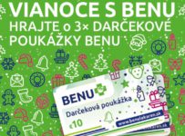 Vianoce s BENU, hrajte o darčekové poukážky v hodnote 10 €