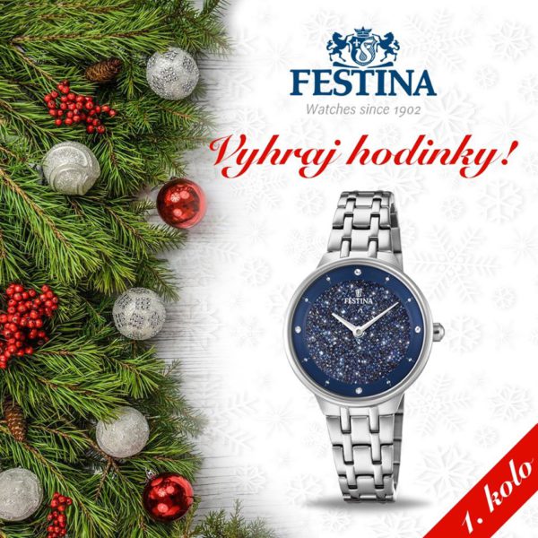 Vianočná súťaž o 4 hodinky Festina