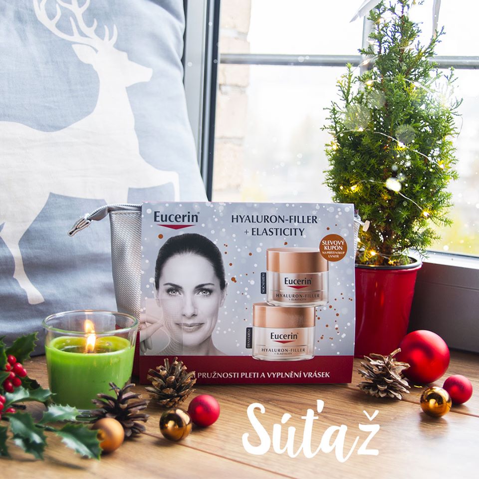 Vyhrajte vianočnú taštičku s Eucerin produktami z radu Hyaluron-Filer