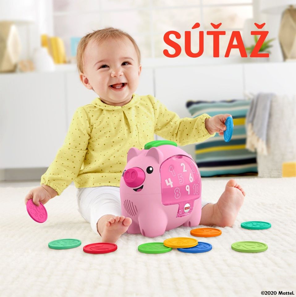 Súťaž o 6x Prasiatko pokladnička od Fisher-Price