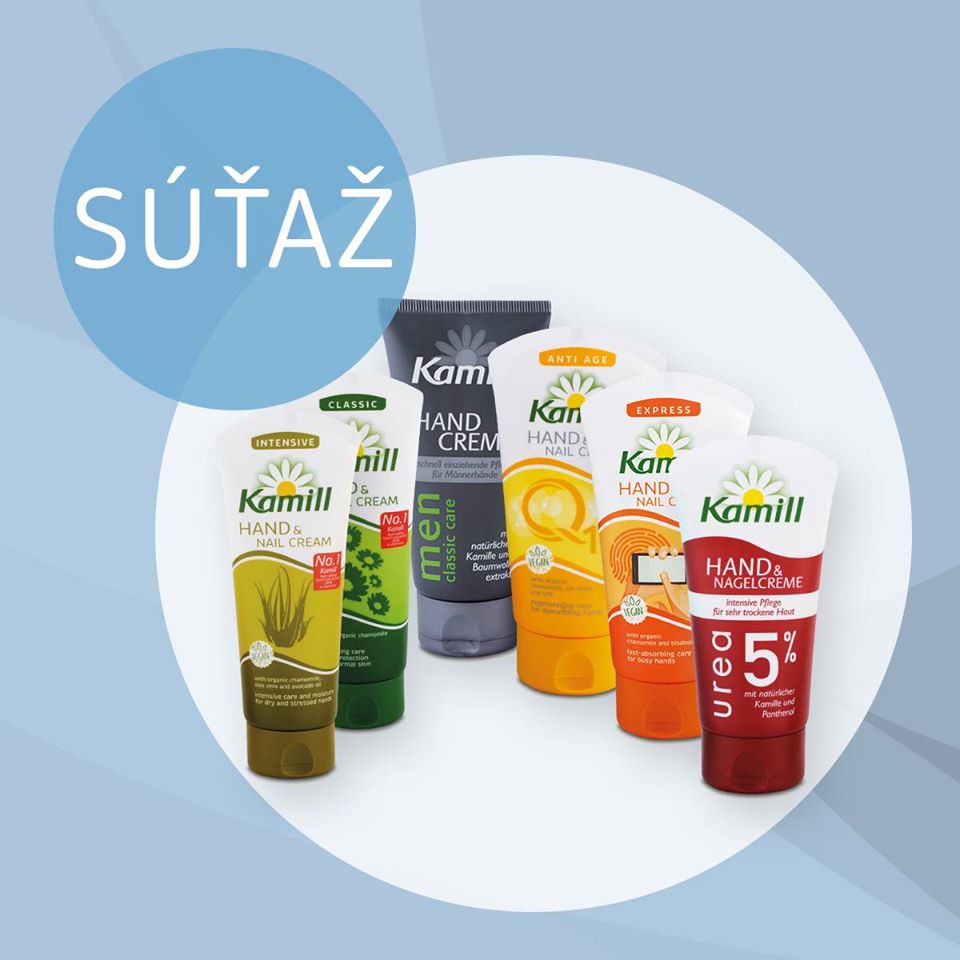 Súťaž o 15 balíčkov produktov zn. Kamill