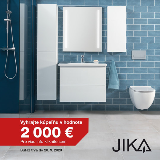 Súťaž o 2x kúpeľňové vybavenie Jika v hodnote 2000 €