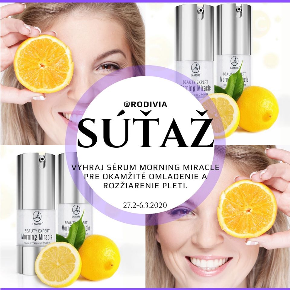 Súťaž o pleťové sérum Morning Miracle