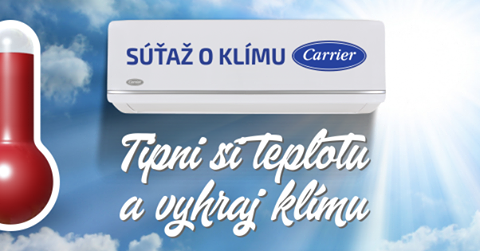 Súťaž s KLIMADODOMU.SK o klimatizáciu CARRIER 3,5kW