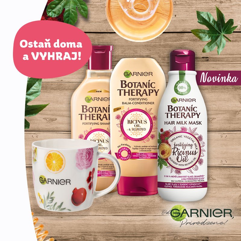 Súťaž o 10x balíček produktov Botanic Therapy a hrnček Garnier