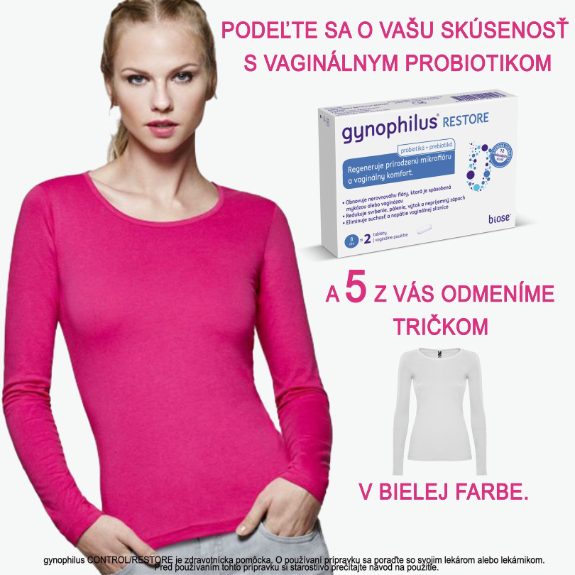 Súťaž o 5 tričiek od Gynophilus.sk