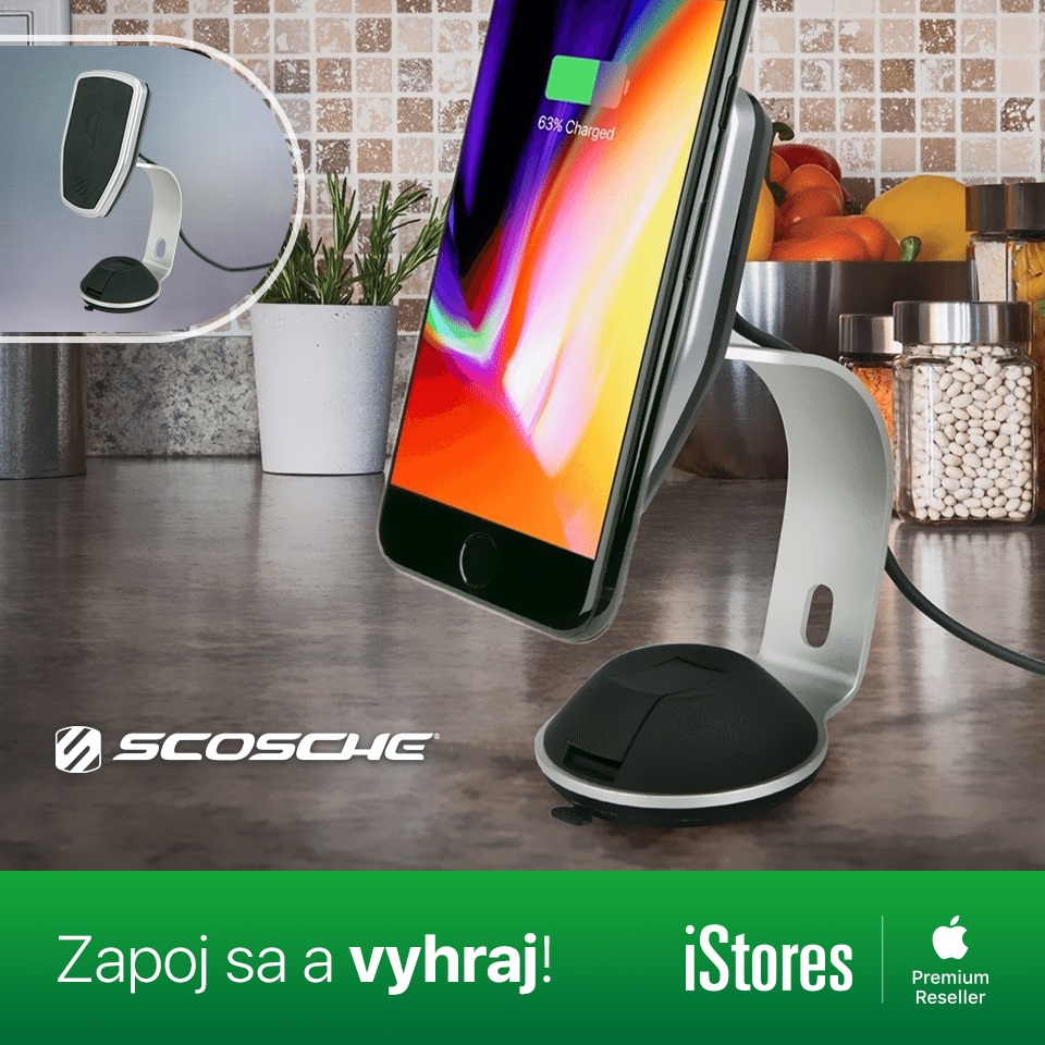 Súťaž o magnetickú bezdrôtovú Qi nabíjačku Scosche