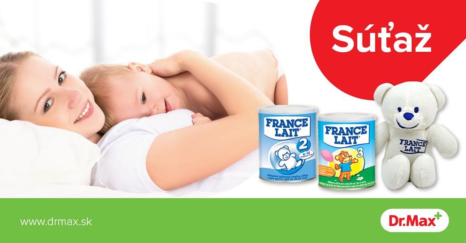 Súťaž o mesačnú zásobu dojčenského mlieka France Lait