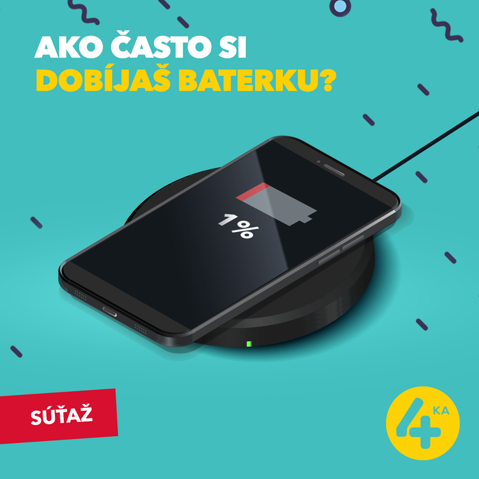 Súťaž o skvelú bezdrôtovú nabíjačku od 4ky