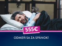 Súťaž Sedmospáč, vyhraj 555€ za spánok od Dormeo