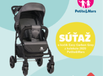 Súťaž o kočík Easy Carbon Grey z novej kolekcie 2020 od Petite&Mars