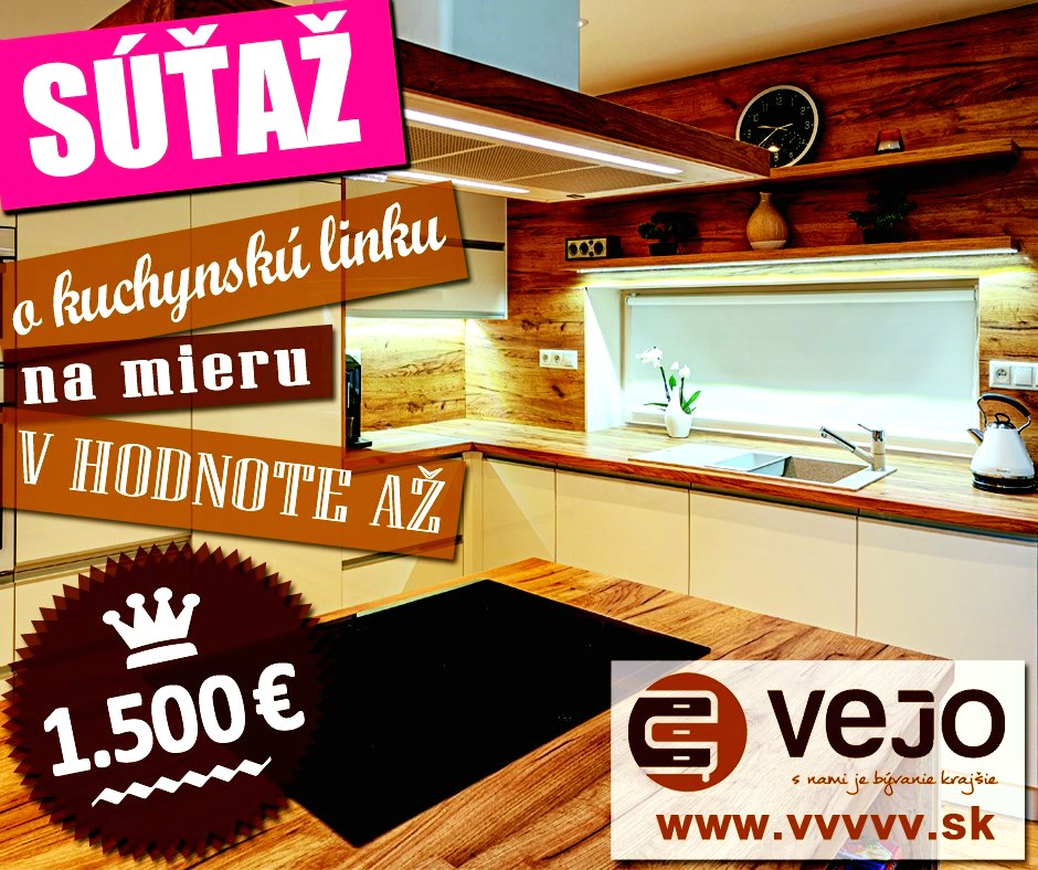 Vyhrajte kuchynskú linku na mieru v hodnote až 1.500 €