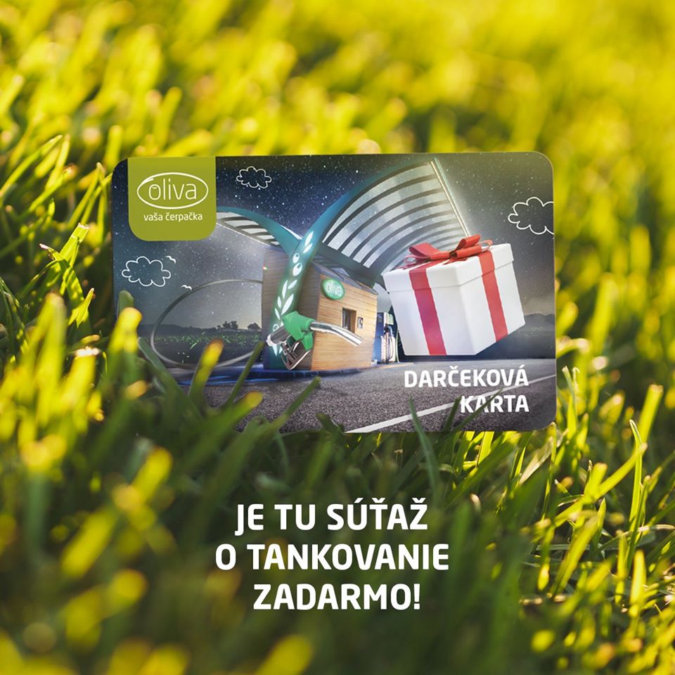 Súťaž o 3x Oliva poukážky na tankovanie v hodnote 15 €