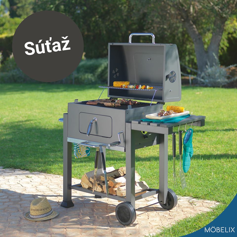 Súťaž o gril na drevené uhlie Grillmax 2 od Möbelix