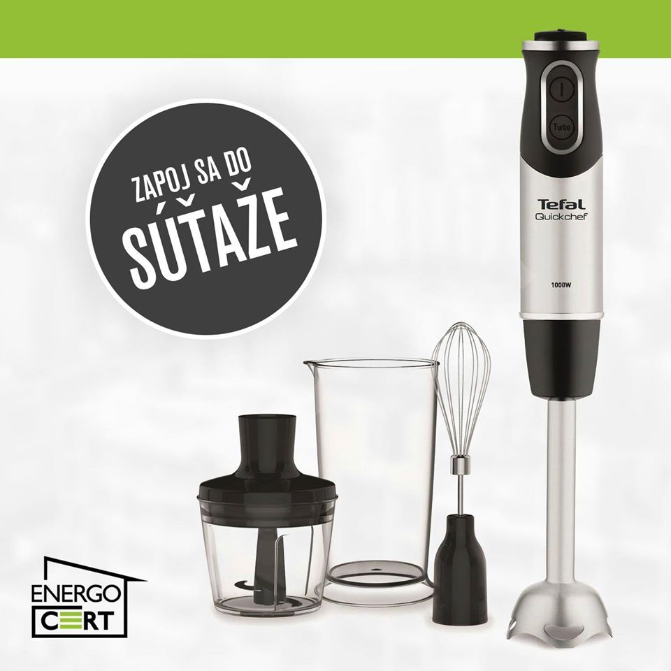 Súťaž o tyčový mixér značky TEFAL