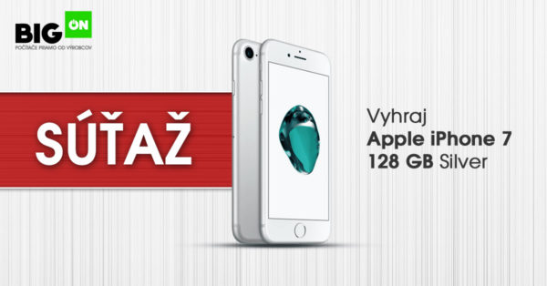 Súťaž o Apple iPhone 7 128GB Silver