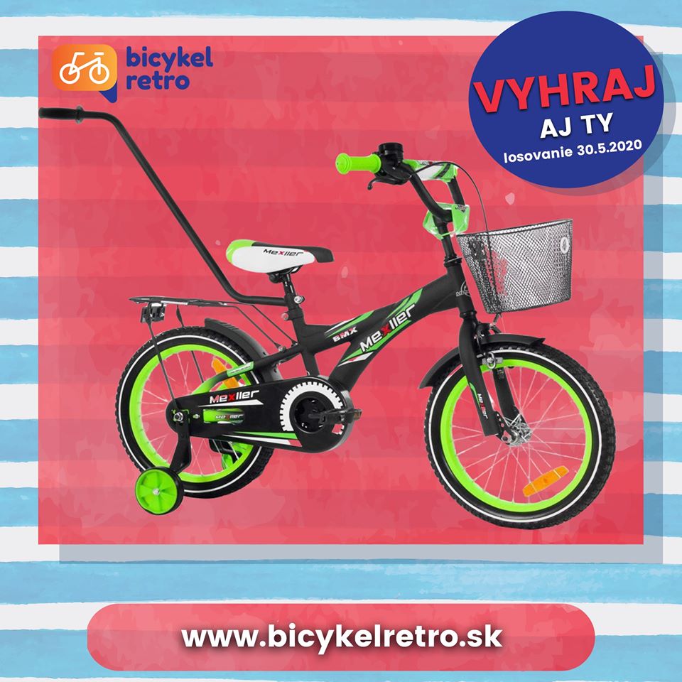 Vyhraj detský bicykel Mexller o veľkosti 16"