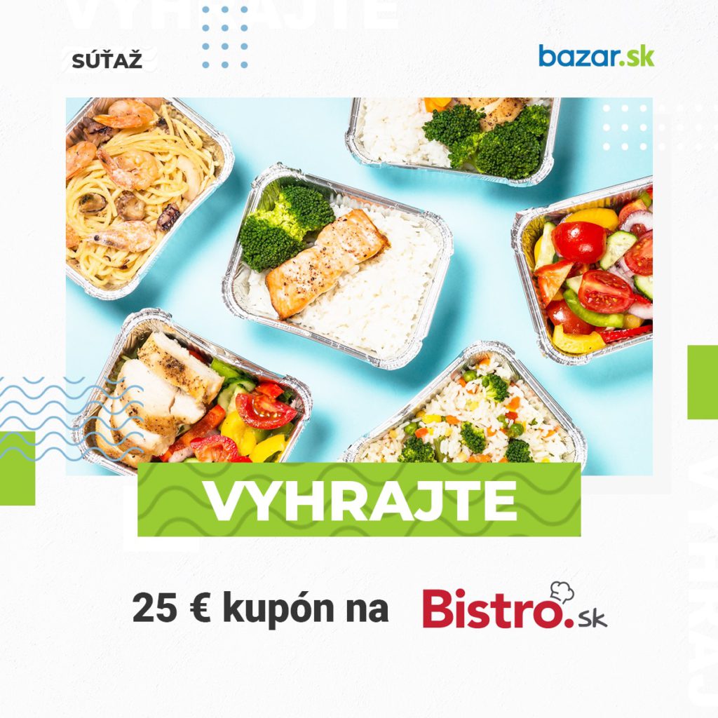 Súťaž o 25 € kupón na donášku jedla od Bistro.sk
