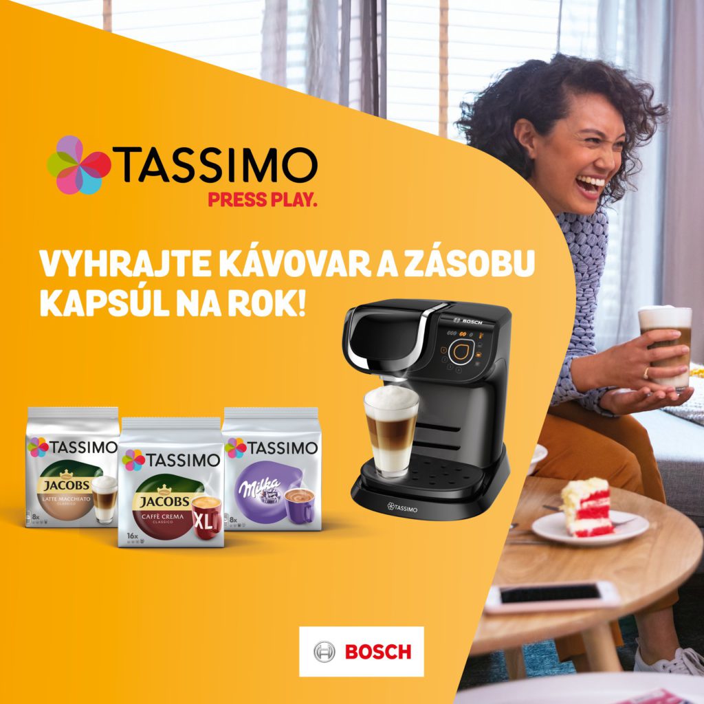 Súťaž o kávovar Tassimo My Way a kapsuly na rok