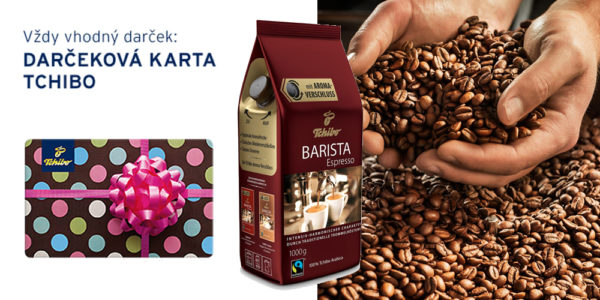 Súťaž o kávu Tchibo Barista Espresso (500g) a Tchibo poukážku v hodnote 10 Eur