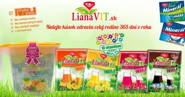 Vyhrajte osviežujúce nápoje LianaVIT na celý rok