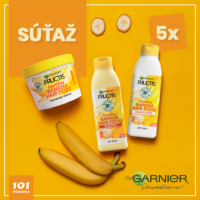 Súťaž o 5 vyživujúcich banánových balíčkov Hair Food od Garnier