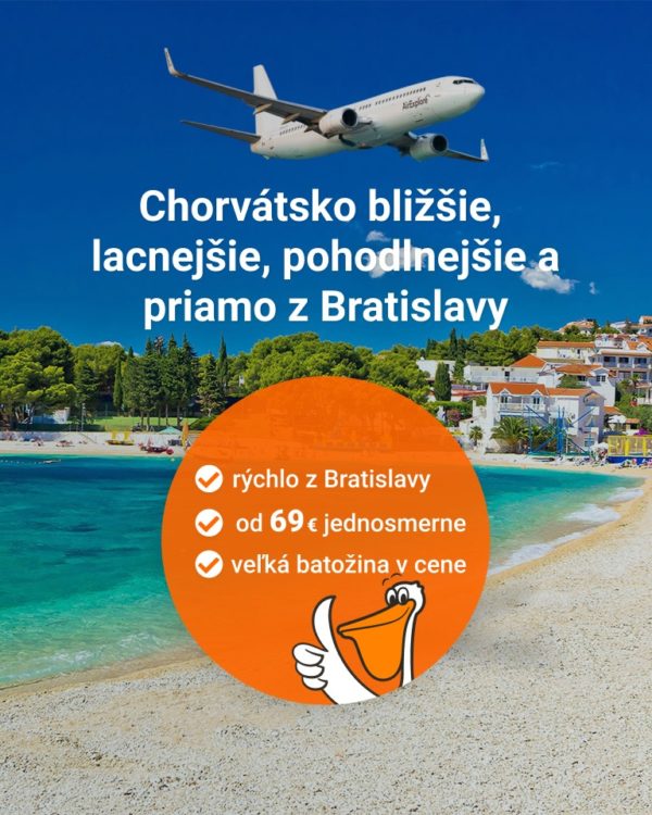 Chorvátsko bližšie, lacnejšie, pohodlnejšie a priamo z Bratislavy